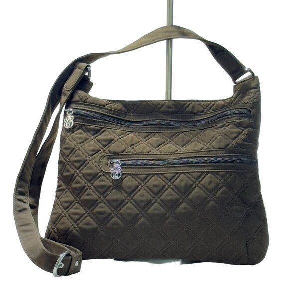 VERA BRADLEY Quilted Crossbody Bag With Adjustable Strap & Multi Pockets Brown - Picture 3 of 14